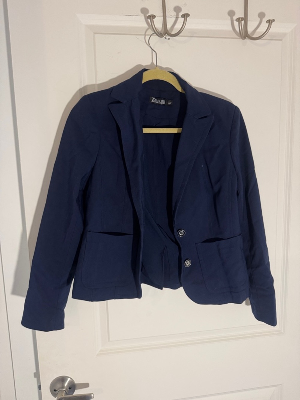 New York & Company Navy Blazer with Front Pockets